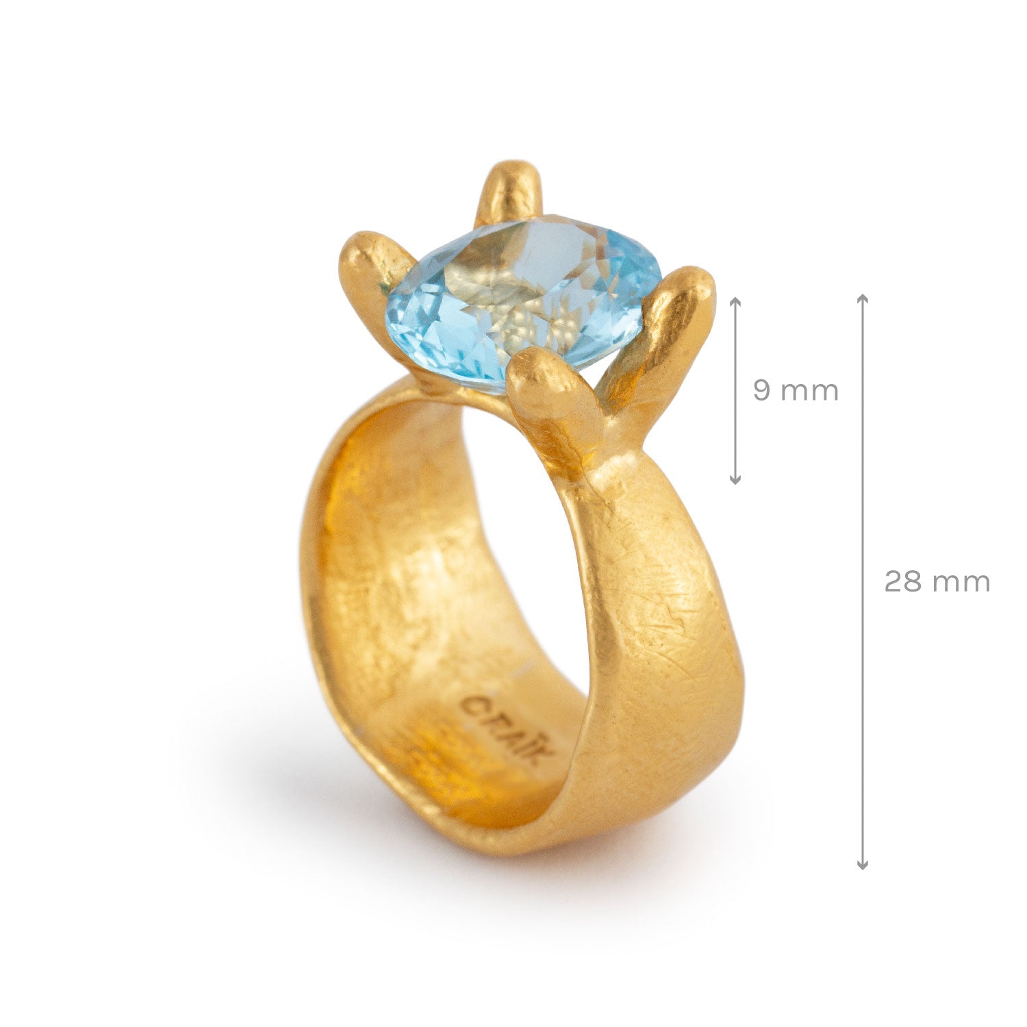 SOLITAIRE WITH TOPAZ | ring