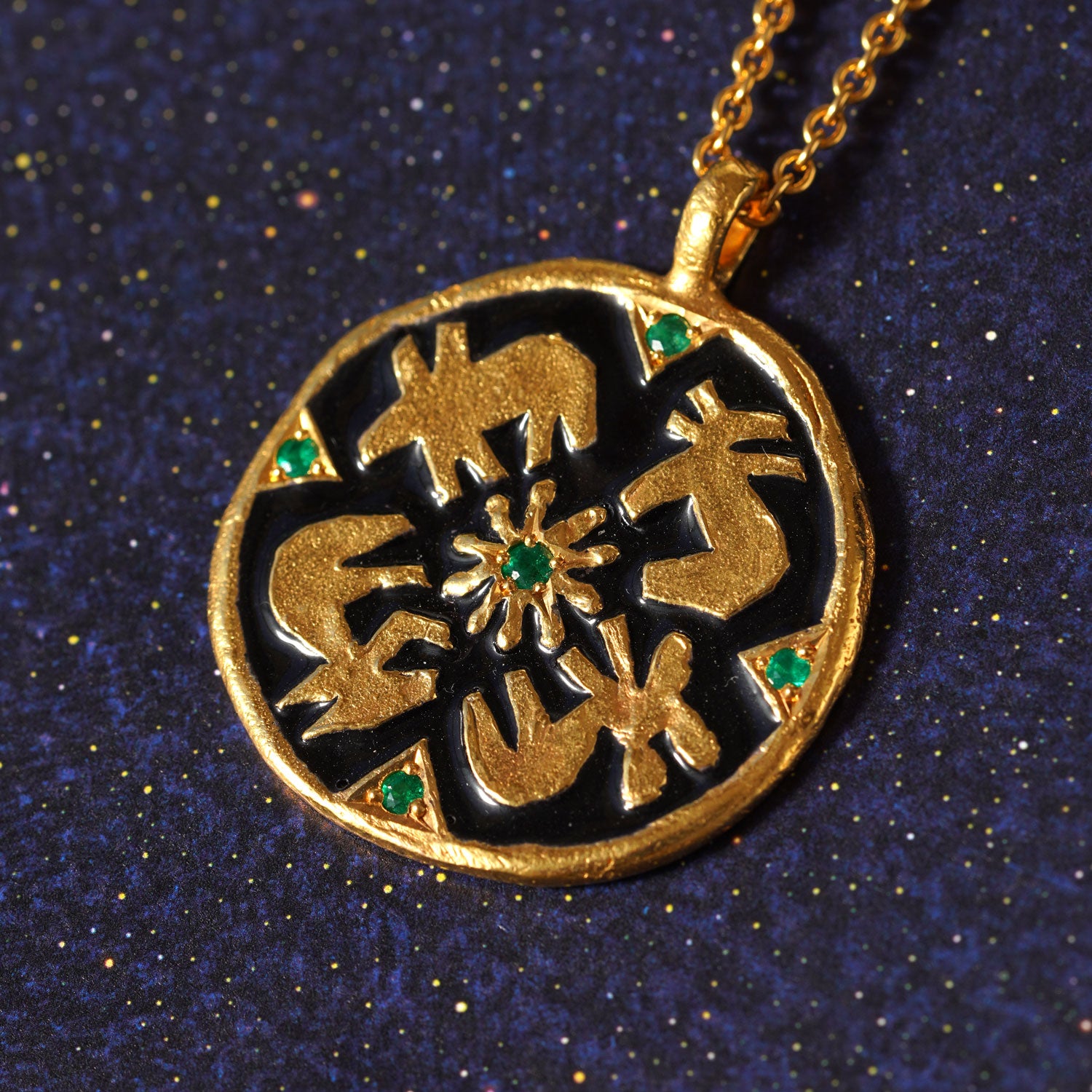 WHEEL OF TIME black | pendant