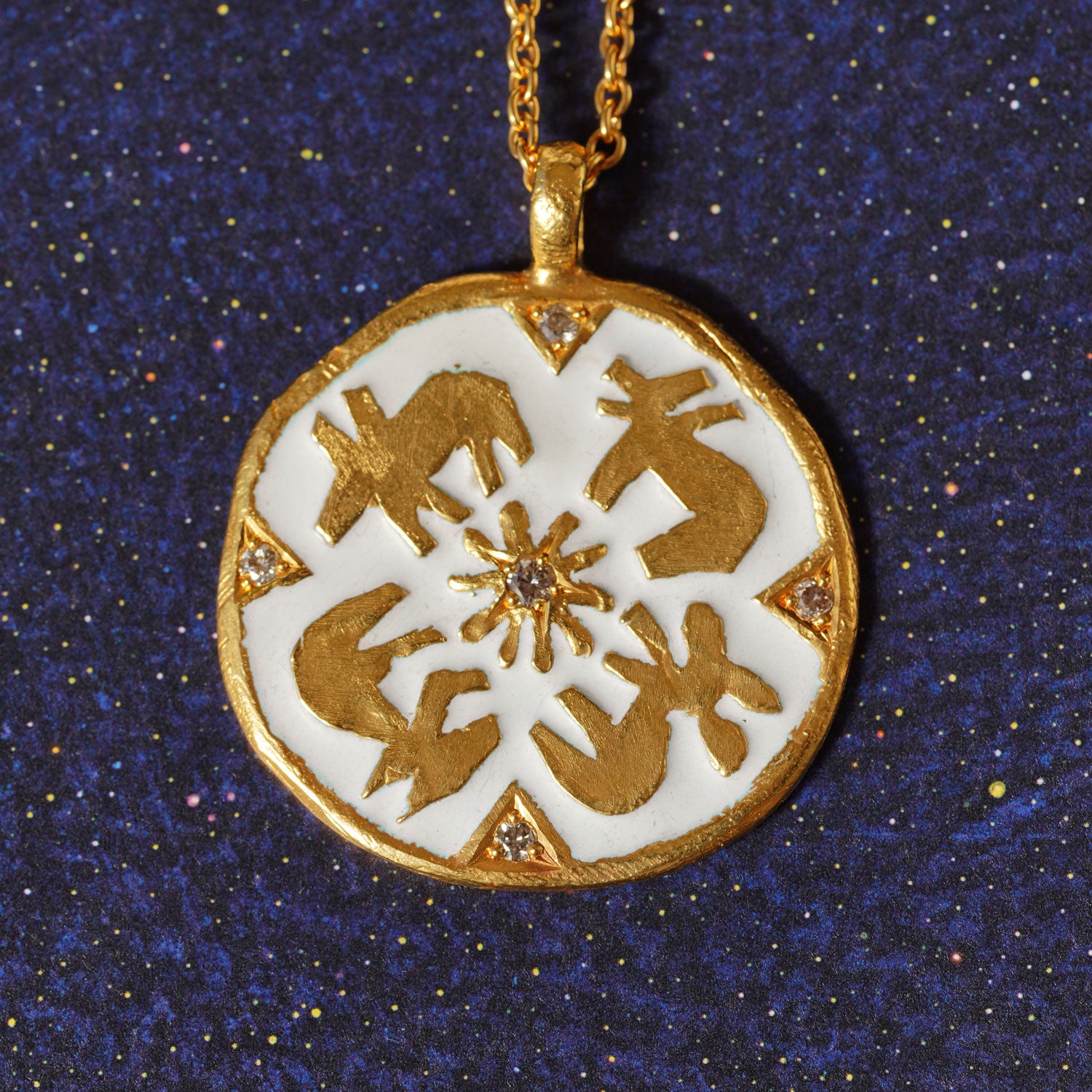 WHEEL OF TIME white | pendant