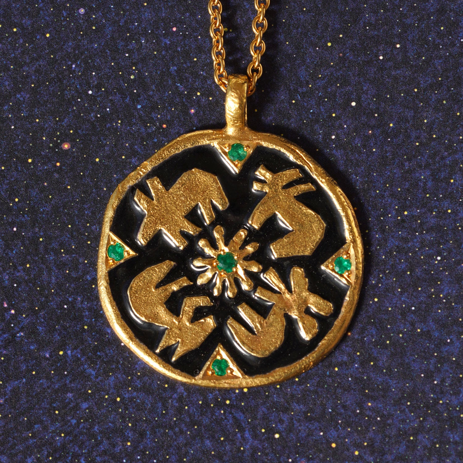 WHEEL OF TIME black | pendant